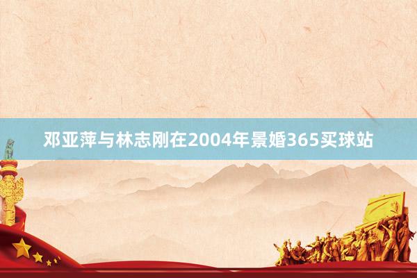 邓亚萍与林志刚在2004年景婚365买球站