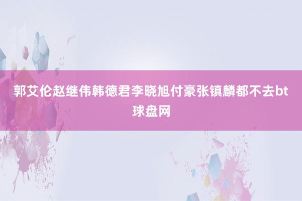 郭艾伦赵继伟韩德君李晓旭付豪张镇麟都不去bt球盘网