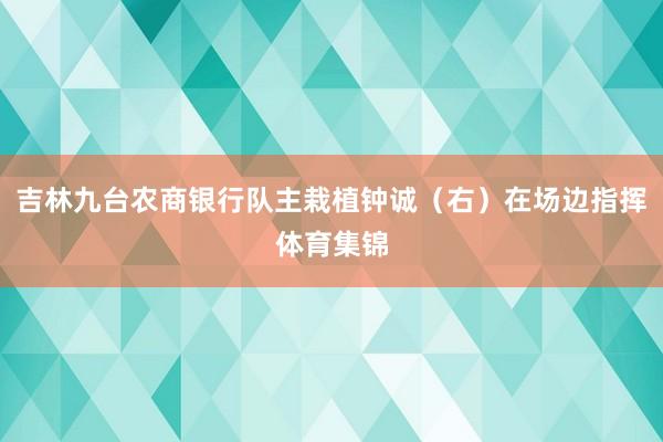 吉林九台农商银行队主栽植钟诚（右）在场边指挥体育集锦