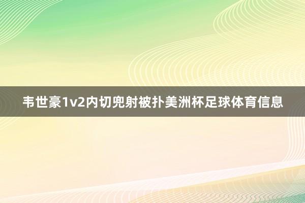 韦世豪1v2内切兜射被扑美洲杯足球体育信息