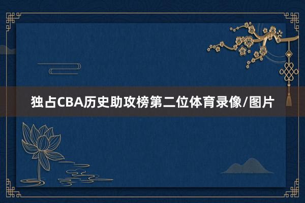 独占CBA历史助攻榜第二位体育录像/图片